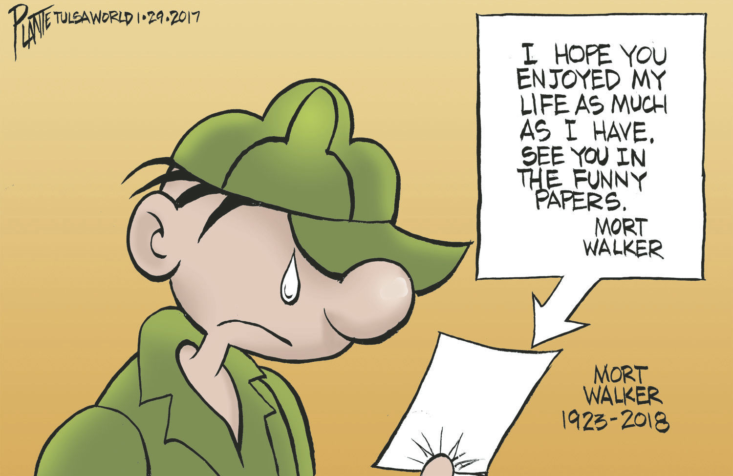 Bruce Plante Cartoon: R.I.P. Mort